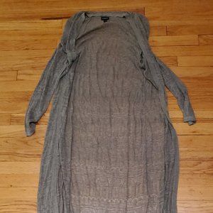 Torrid lightweight gray duster, NWOT
